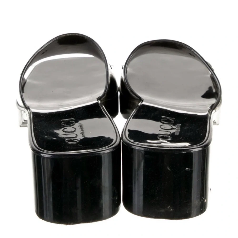 Gucci Women's Glossy Black Mules - Picture 4 of 4